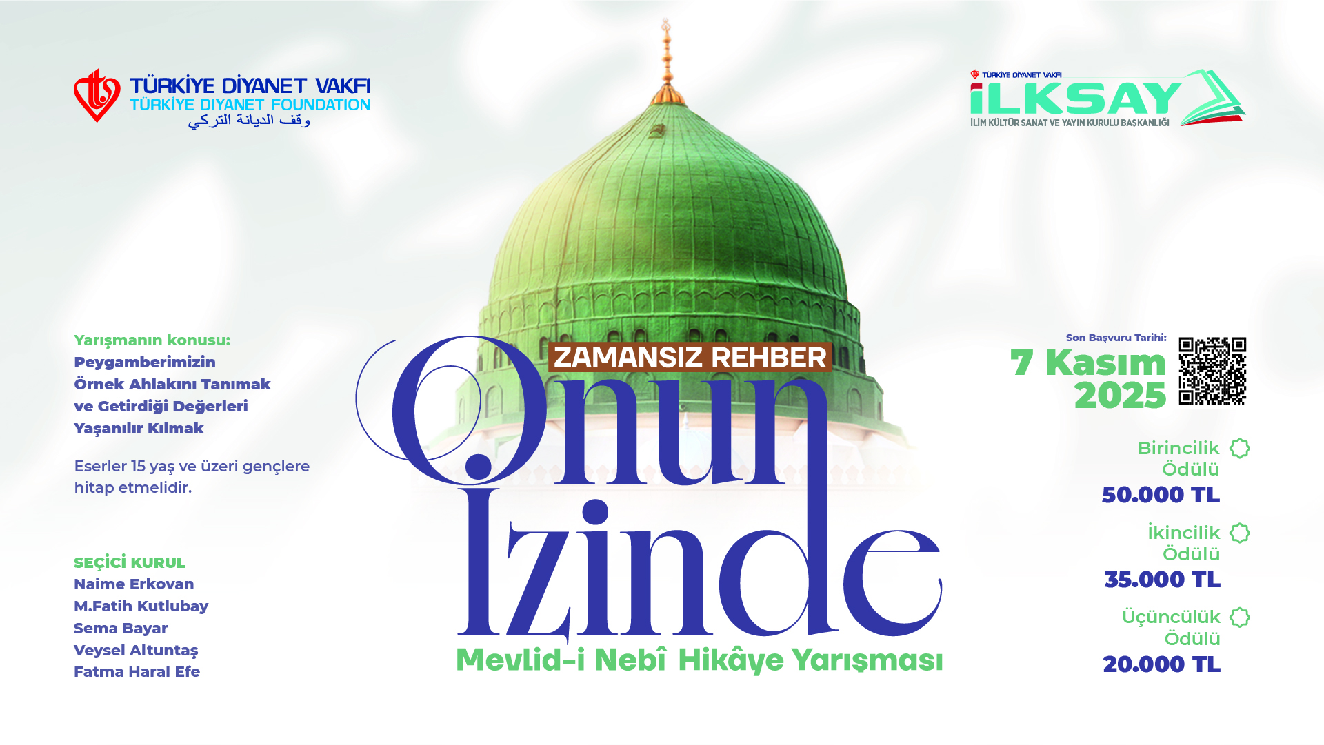 Türkiye Diyanet Vakfı’ndan Ödüllü Mevlid-i Nebi Hikâye Yarışması