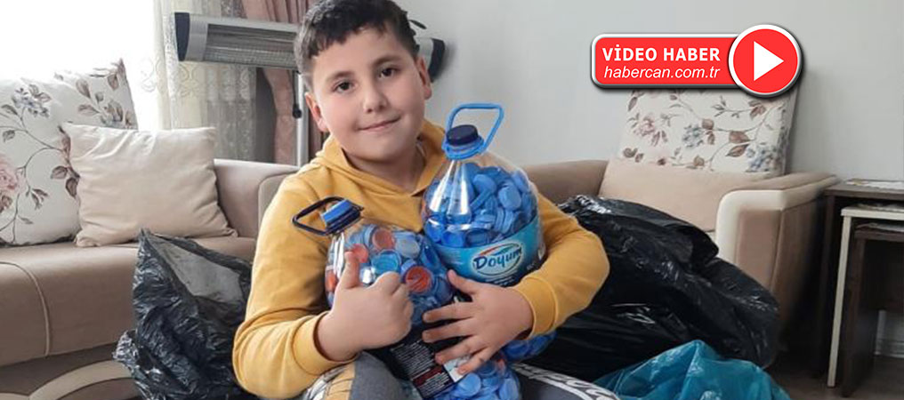 9 Yaşındaki Süleyman Tekerlekli Sandalye İçin 60 Bin Plastik Kapak Toplattı
