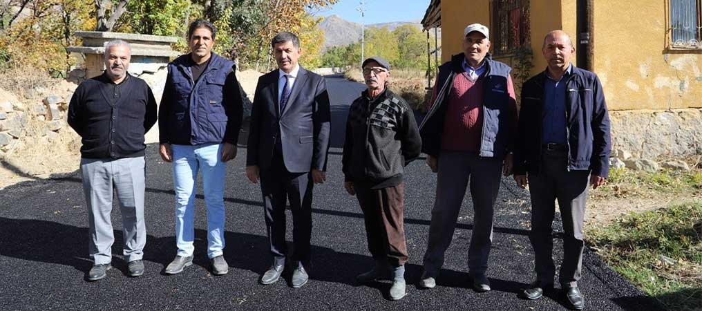 Başkan Aksun Asfalt Serim Çalışmalarını İnceledi