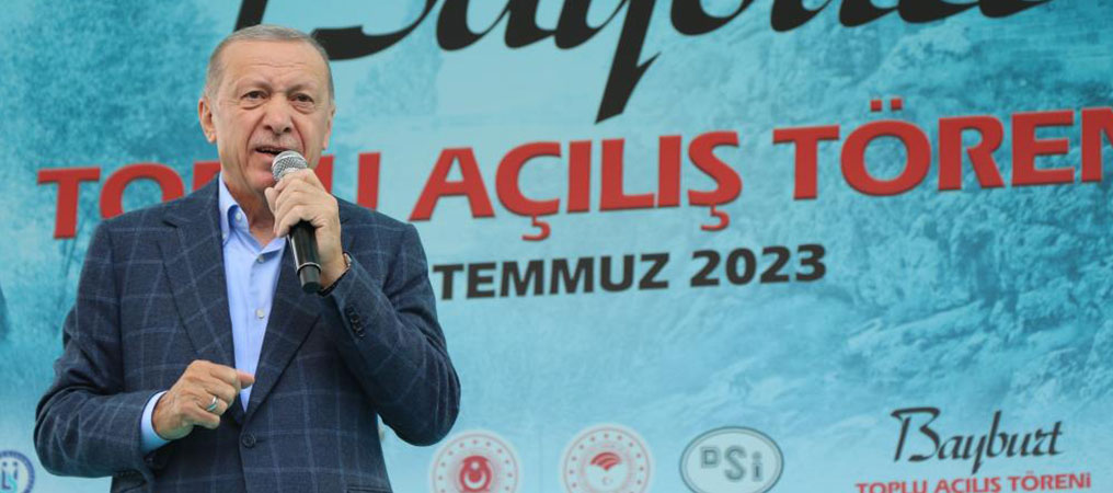 Cumhurbaşkanı Erdoğan: Bayburt’a Teşekkür Etmeye Elimiz Boş Gelmedik