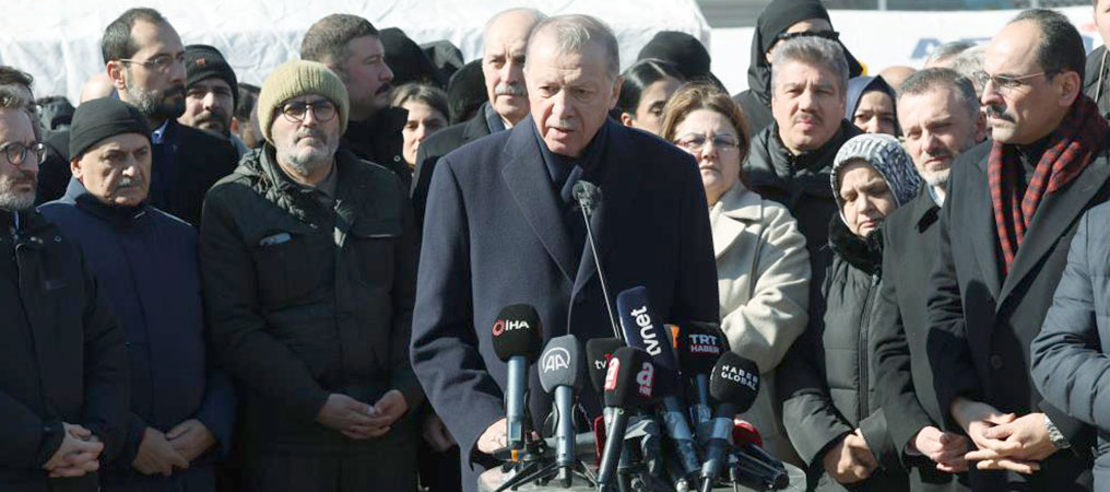 Cumhurbaşkanı Erdoğan Deprem Bölgesinde