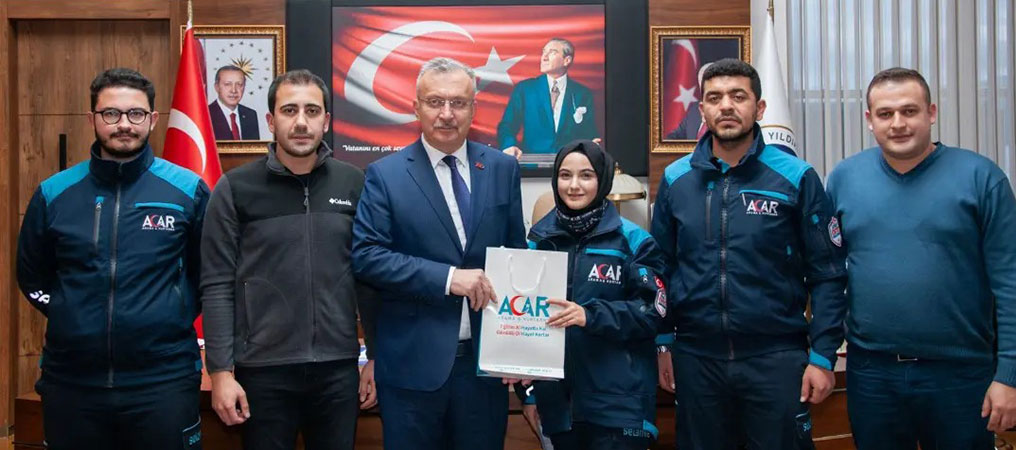 EBYÜ ACAR Gençlik Kulübünden Rektör Levent’e Ziyaret