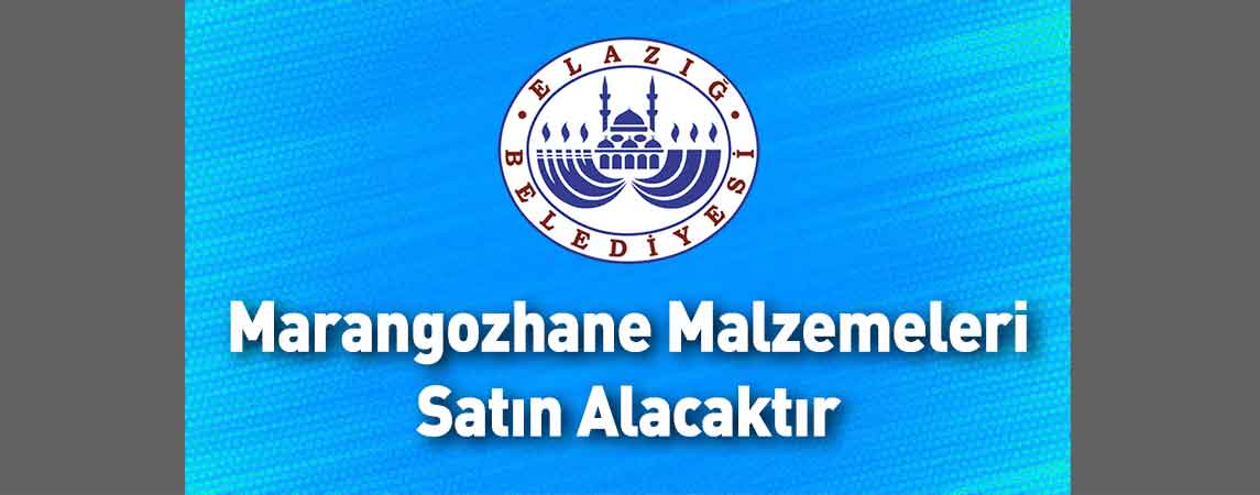 Elazığ Belediye Başkanlığı Marangozhane Malzemeleri Satın Alacaktır