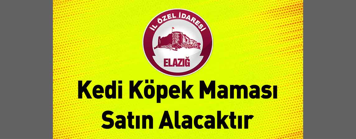 Elazığ İl Özel İdaresi Yol İşleri Yaptıracaktır