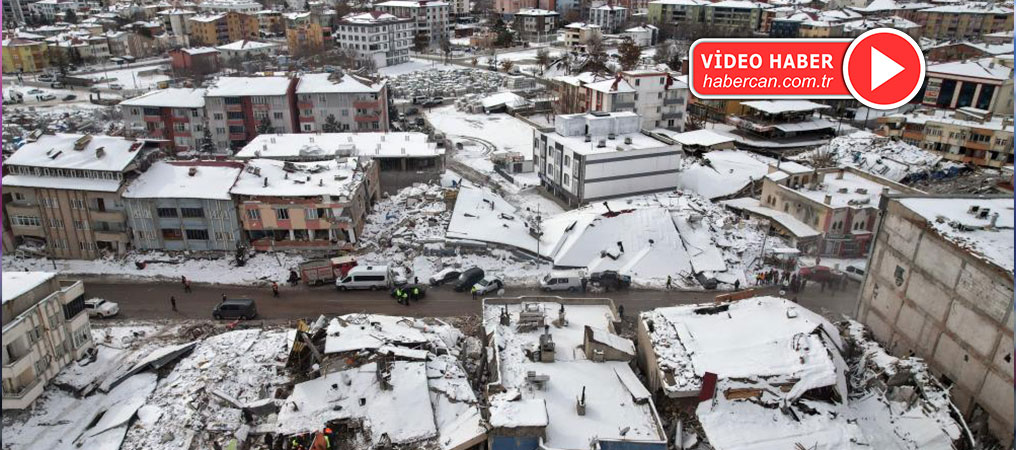 Elbistan’da Acı Manzara Havadan Görüntülendi