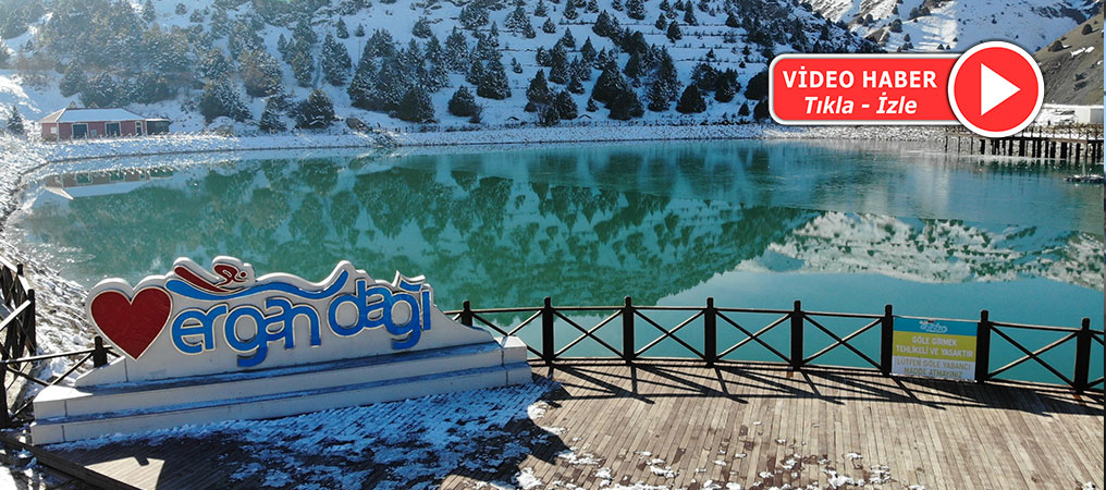 Ergan Dağı, Ardıçlı Gölü'nden Mest Eden Kış Manzarası   