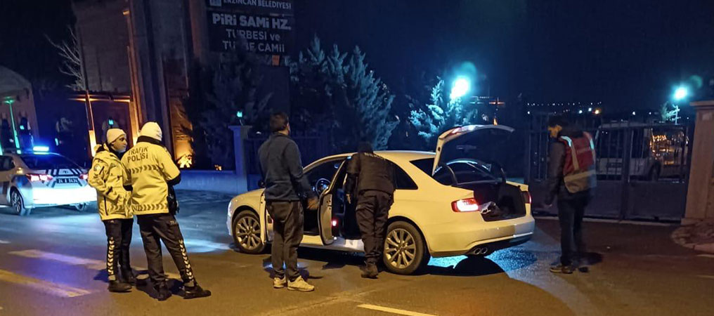 Erzincan Emniyetinden Asayiş Uygulaması 