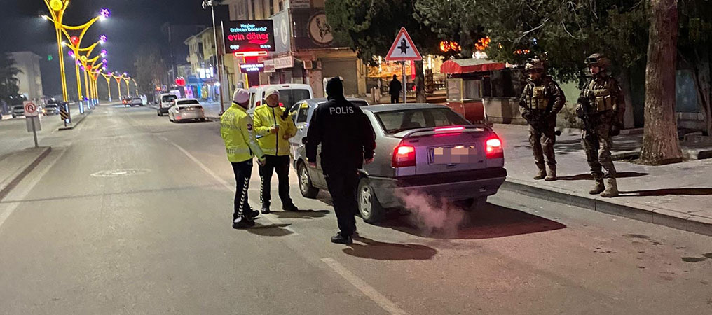 Erzincan Genelinde Asayiş Uygulaması Gerçekleştirildi