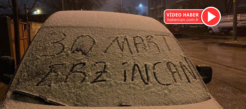 Erzincan Güne Karla Uyandı