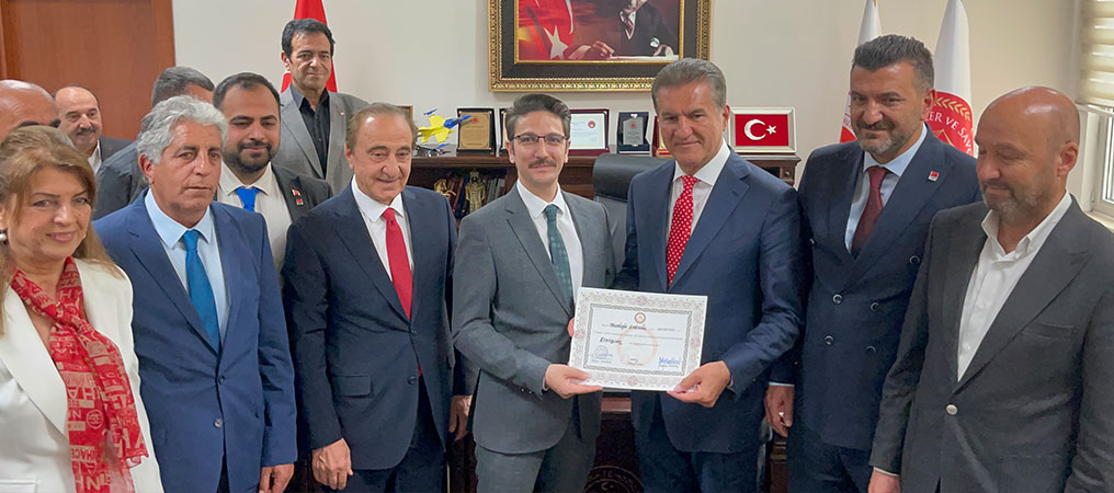 Erzincan Milletvekili Mustafa Sarıgül Mazbatasını Aldı