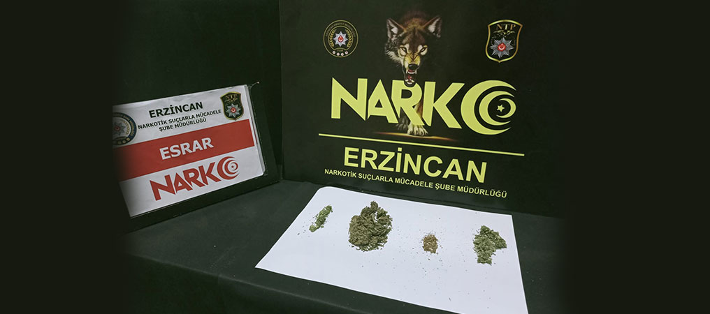 Erzincan Polisi Uyuşturucuya Geçit Vermiyor!