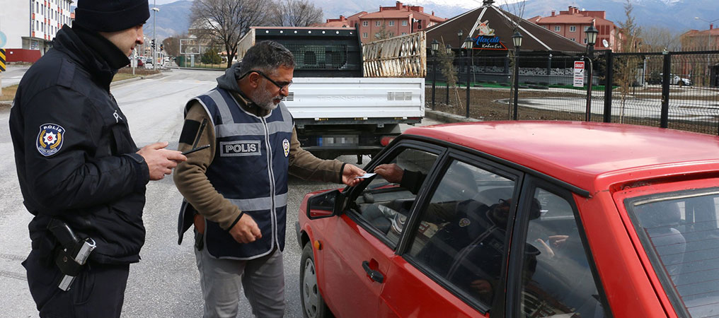 Erzincan’da 37 Araç Trafikten Men Edildi