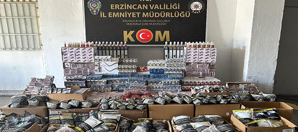 Erzincan’da 4 İş Yerine Kaçak Sigara Operasyonu: 5 Kişi Tutuklandı