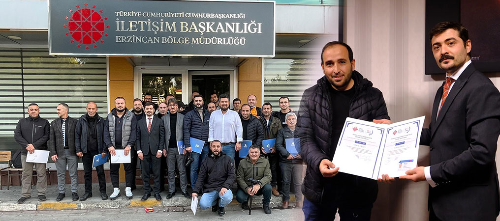 Erzincan'da Gazetecilere Yönelik Dron Eğitimi Tamamlandı