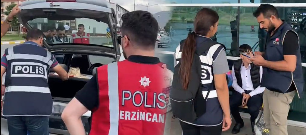 Erzincan’da Güven ve Huzur Uygulaması: 563 Kişi Sorgulandı