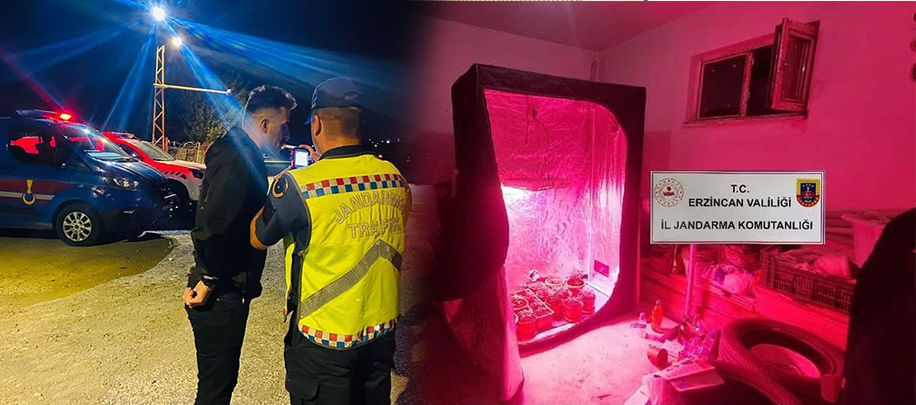 Erzincan’da Jandarma Suça ve Suçluya Göz Açtırmıyor