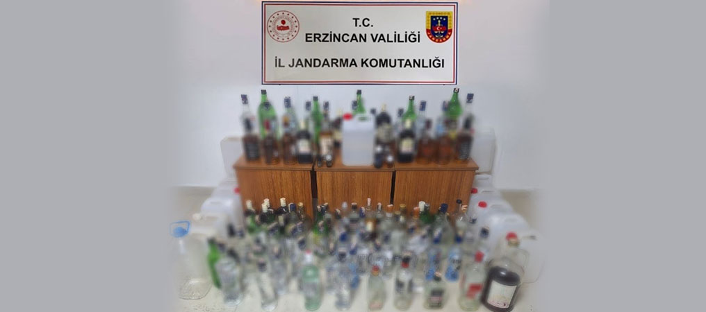 Erzincan’da Jandarmadan Yılbaşı Öncesi 'Sahte İçki' Operasyonu