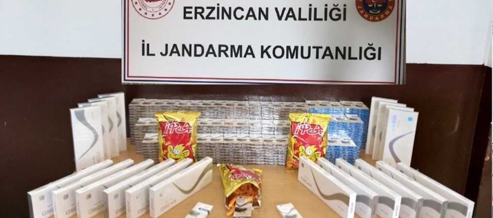 Erzincan’da Kaçak Sigara ve Tarihi Eser Operasyonu