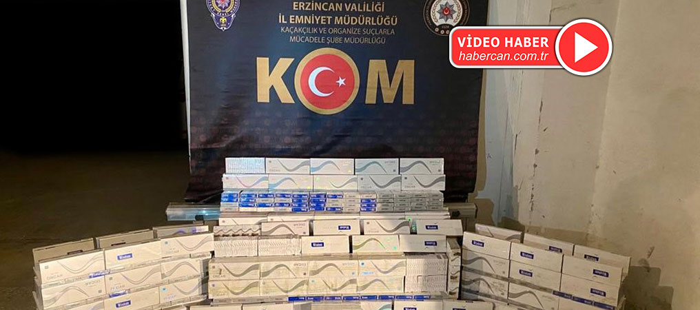 Erzincan'da Polis Ekiplerinden Kaçak Sigara Operasyonu!