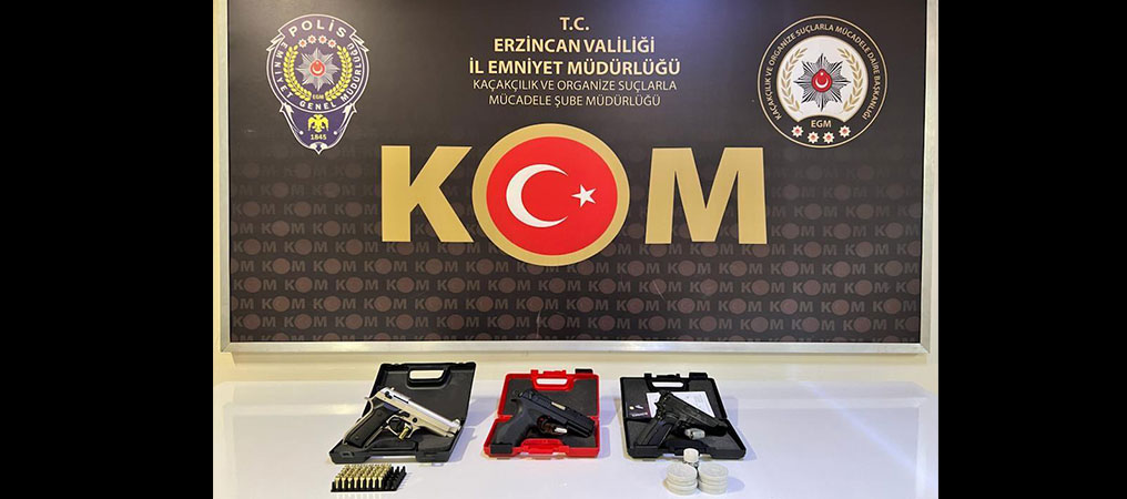Erzincan’da Silah Kaçakçılığı Operasyonu: 4 Kişi Gözaltına Alındı