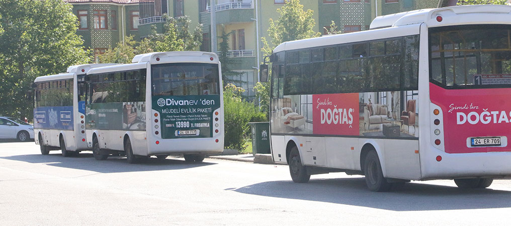 Erzincan’da Toplu Taşımaya Zam