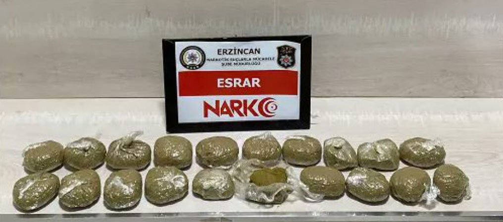 Erzincan’da Uyuşturucu Ticareti Yapan 1 Kişi Tutuklandı