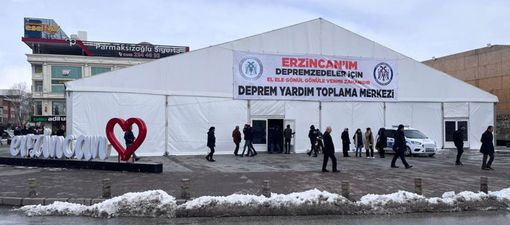 Erzincan’da Yardımlar AFAD, ERMEK ve Kaymakamlıklarda Toplanmaya Devam Edecek