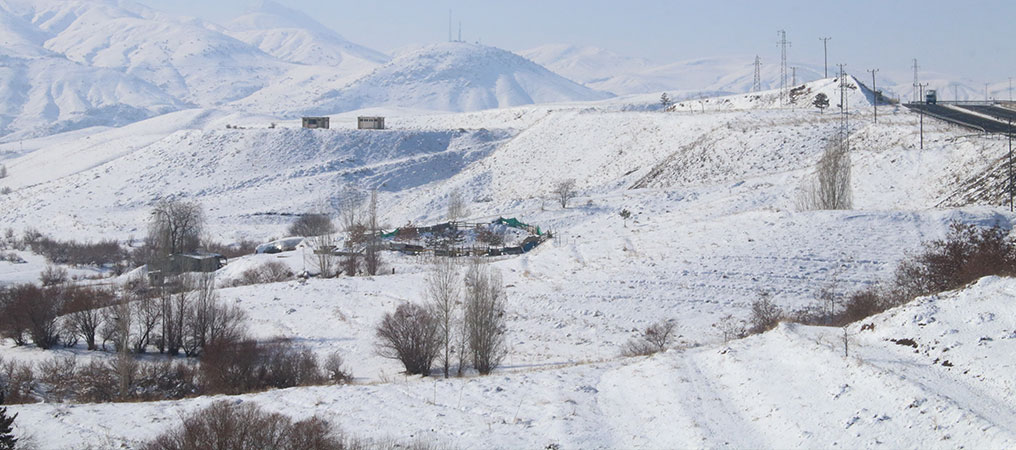 Erzincan’da Yüksek Kesimlere Kar Yağdı