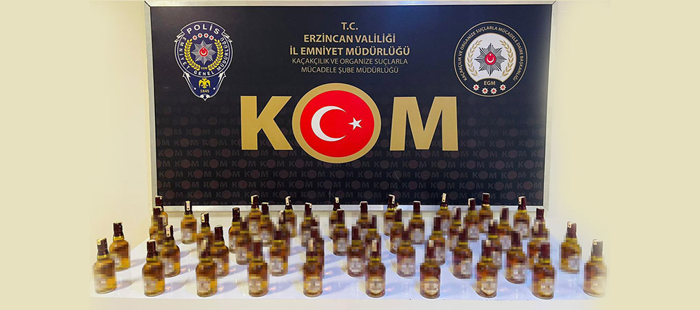Erzincan’da Yılbaşı Öncesi Sahte Alkol Operasyonu!