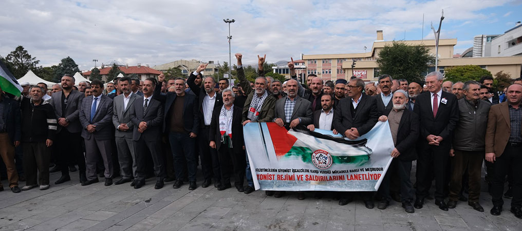 Erzincan’dan Gazze'deki Katliamına Öfke!