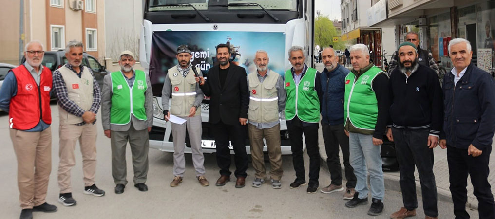 Erzincan İHH’dan Gazze’ye İnsani Yardım Tırı