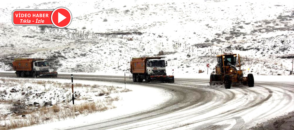 Erzincan’ın yüksek kesimlerine kar yağdı
