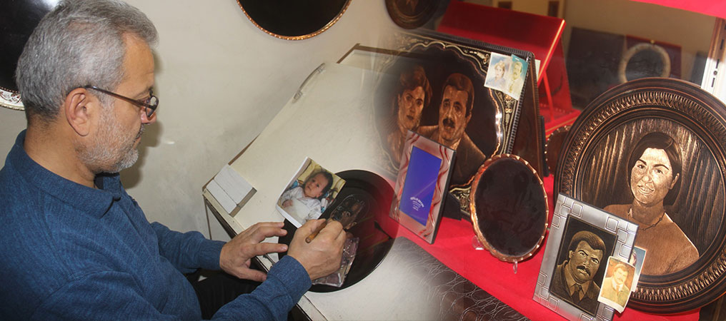 Erzincanlı Ressam, Portreleri Bakır Tabaklara İşliyor