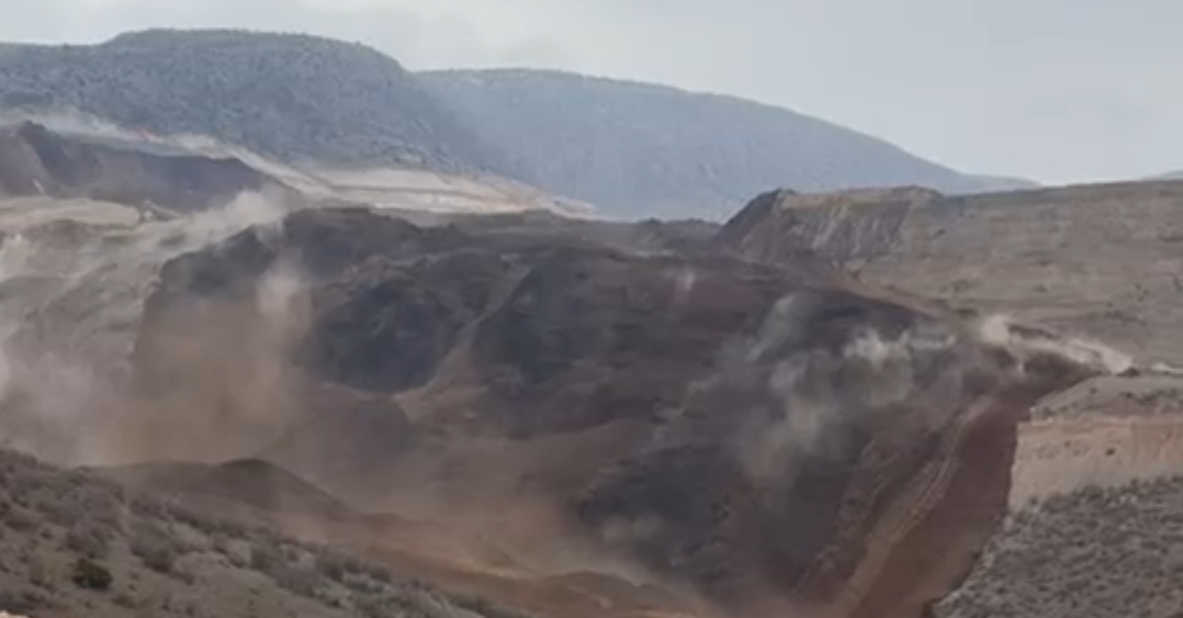 İliç'te maden sahasında toprak kayması