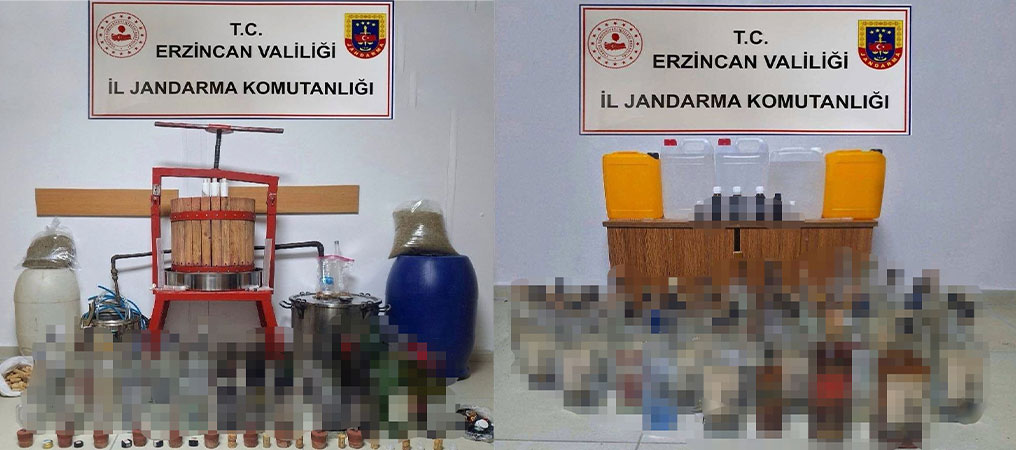 Erzincan’da Jandarmadan Sahte Alkol Operasyonu!