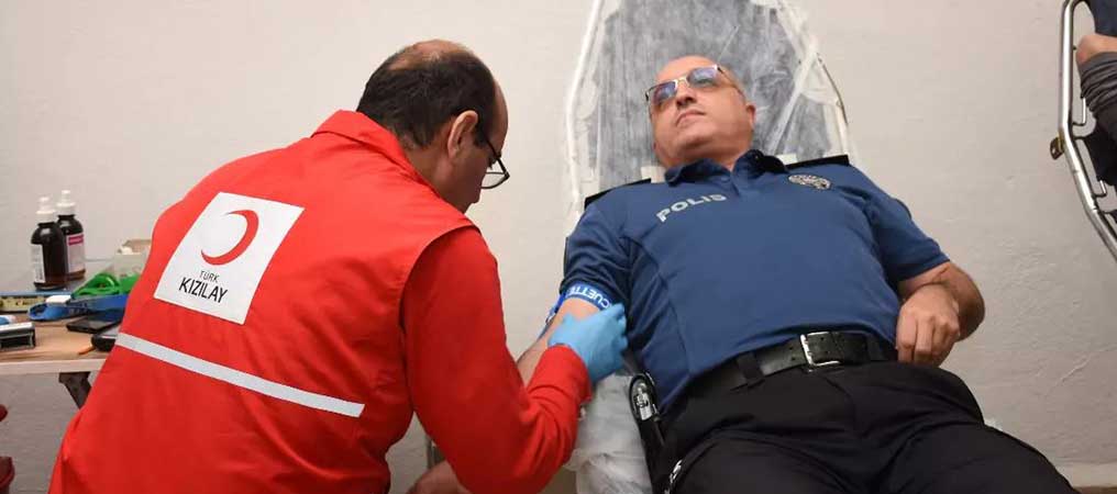 Kan Bağışı Kampanyasına Erzincan Emniyetinden Destek