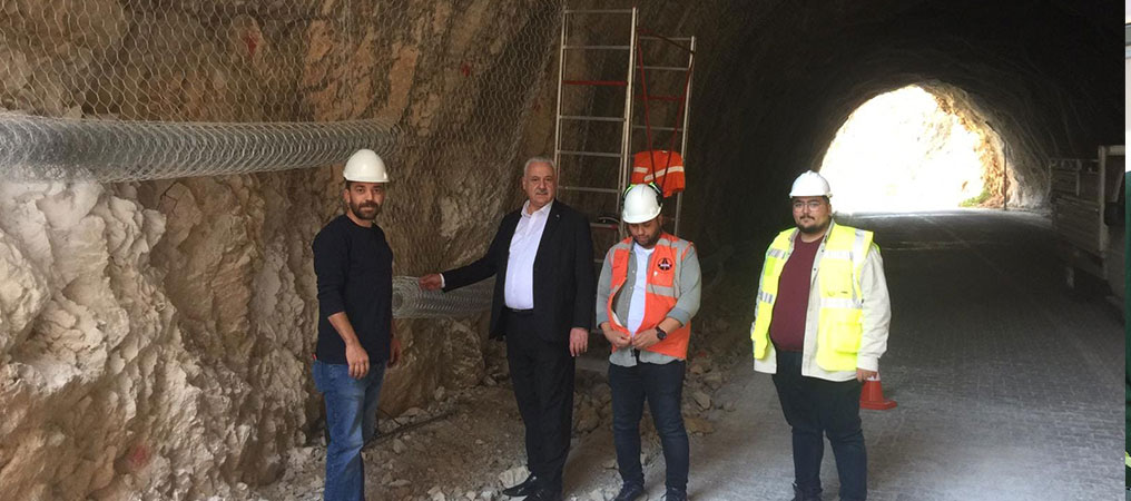 Kemaliye Kuzey Güney Bağlantı Yolundaki Çalışmalar Kış Sezonunda da Devam Edecek