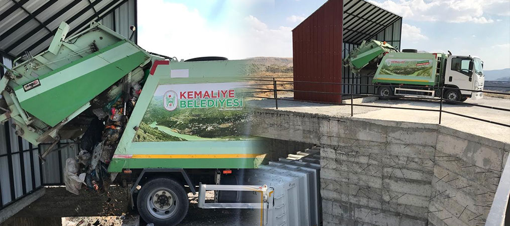 Kemaliye’de Katı Atık Aktarma Platformu Hizmete Girdi