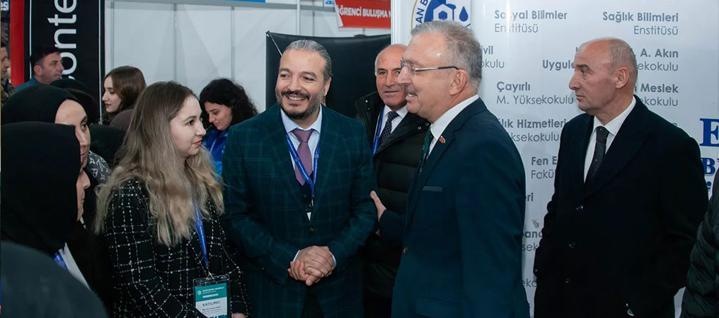 Rektör Levent, Kuzeydoğu Anadolu Kariyer Fuarı (KUDAKAF 23) Açılışına Katıldı