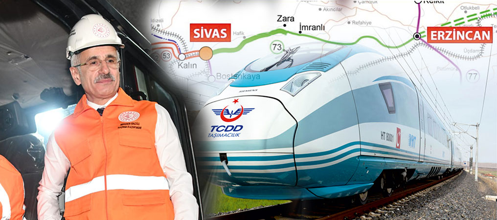Sivas-Erzincan Hızlı Tren Hattı Çalışmaları Sürüyor