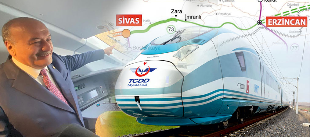 Sivas-Erzincan Hızlı Tren Hattında Çalışmalar Başladı