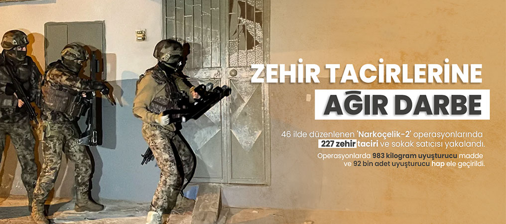 Sokak Satıcılarına Yönelik Narkoçelik-2 Operasyonu: 227 Gözaltı