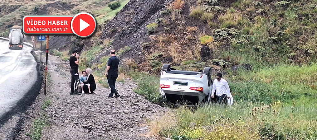 Sürücüsünün Kontrolünden Çıkan Otomobil Takla Attı: 3 Yaralı