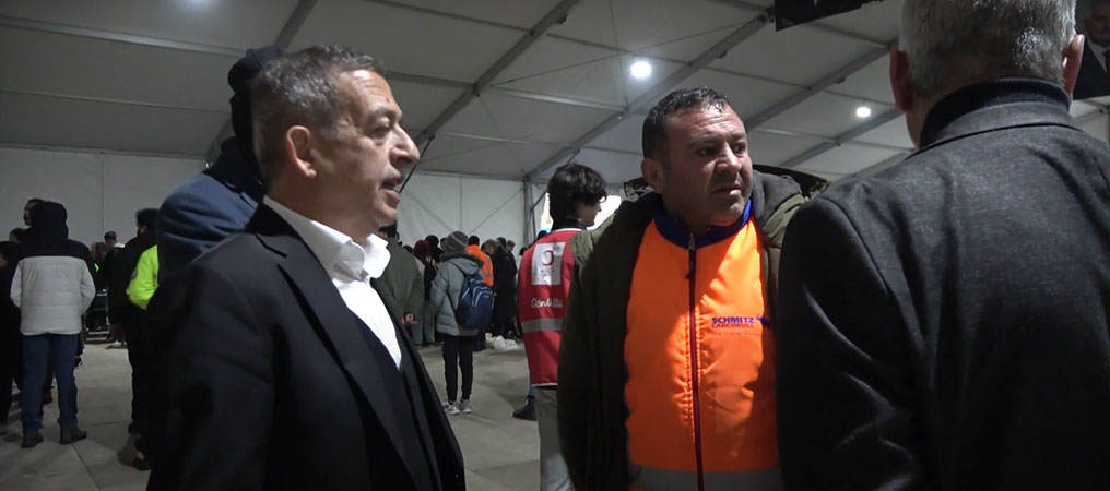Tanoğlu Yardım Toplama Merkezini Ziyaret Etti