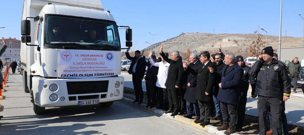 Yardım Tırları Afet Bölgesine Gönderilmeye Devam Ediyor